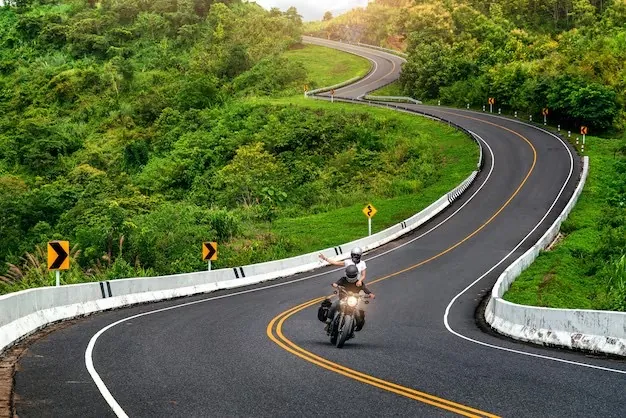 Motorbike rental service featured by the resort